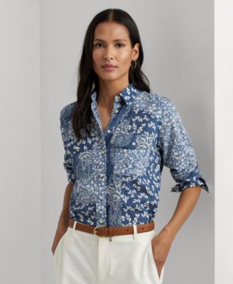 Macy's lauren ralph lauren women's tops online