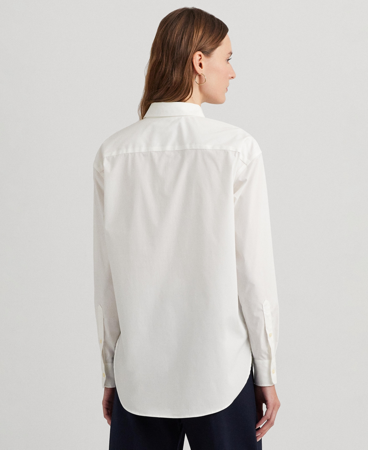 Shop Lauren Ralph Lauren Women's Long-sleeve Shirt In White