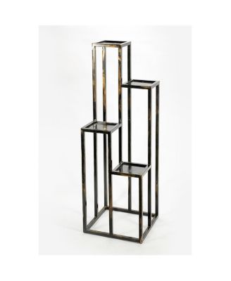 47.25 in. 4 Tier Cast-Iron Plant Stand
