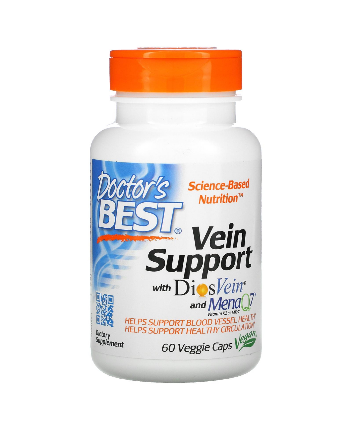 Vein Support with DiosVein and MenaQ7 - 60 Veggie Caps - Assorted Pre-pack (See Table