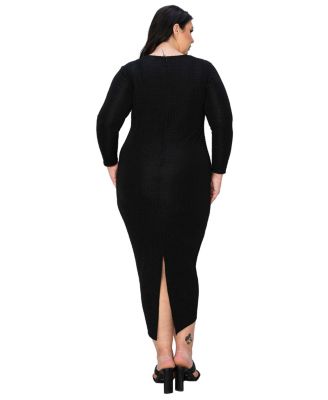 Plus Size Kylo Textured Bodycon Dress