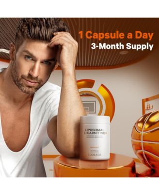 Liposomal L-Carnitine+ Supplement, 500 mg L-Carnitine L-Tartrate per Serving - Free-Form Amino Acid, Carnitine, Liposomal Delivery 90 Capsules