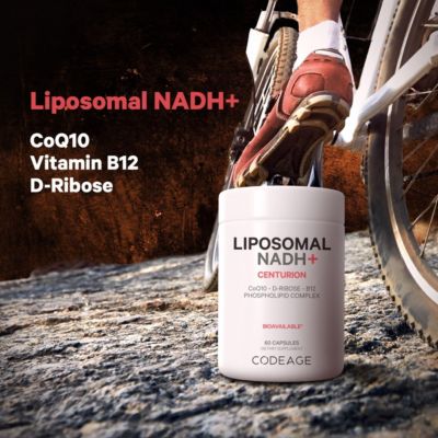 Liposomal NADH+ Supplement - NADH, Vitamin B12, D-Ribose as Bioenergy Ribose, CoQ10- Nicotinamide Adenine Dinucleotide Pills, 60 Capsules