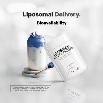 Liposomal Glutathione Supplement - Pure Reduced Setria L-Glutathione, Liposomal Delivery, Encapsulated Glutathione Powder Pills 60 Capsules
