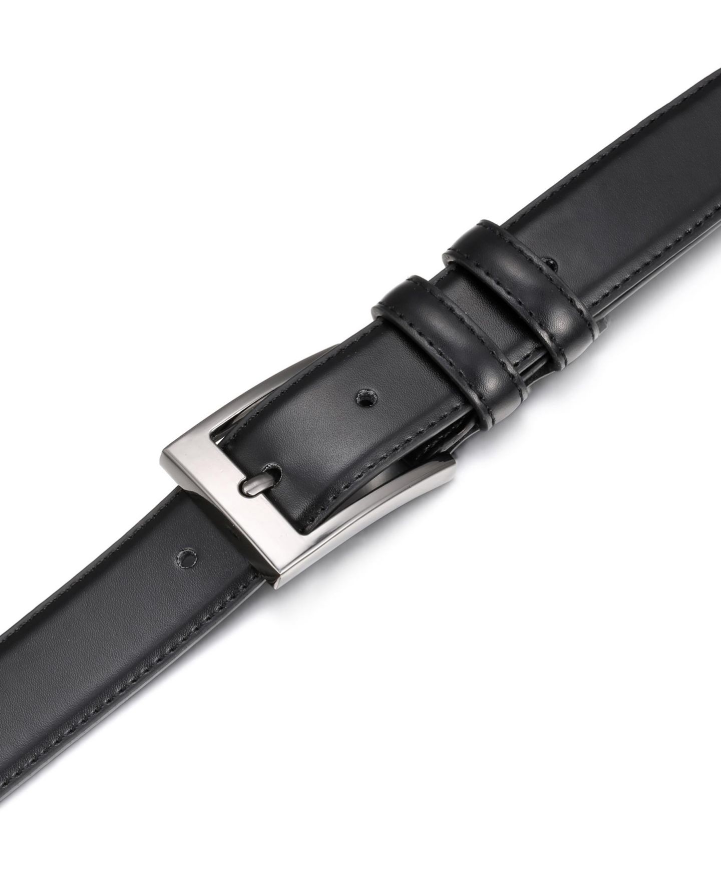 Мужские ремни Mio Marino Dual Loop Leather Belt, 2 pack, цвет: Графитовый / Янтарный — фото 3