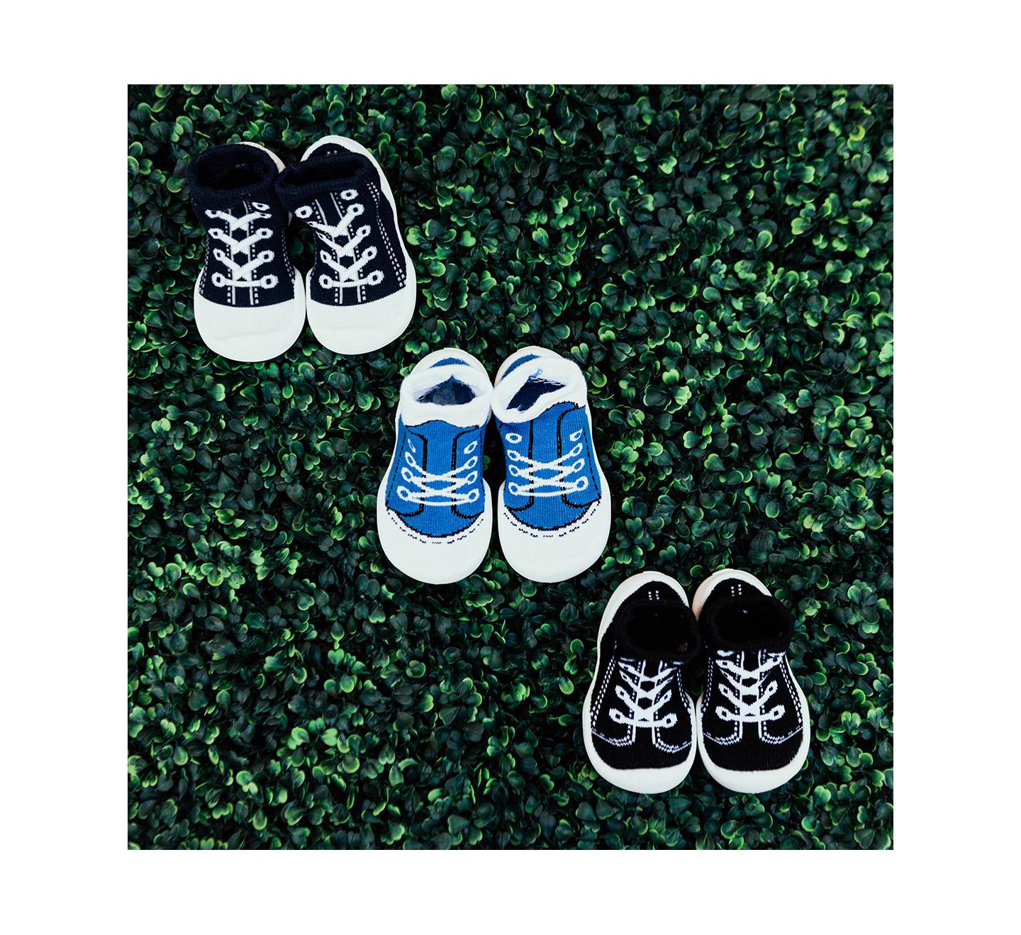 Детские кроссовки Komuello Infant Girl Boy First Walk Sock Shoes Sneakers - Navy — фото 6