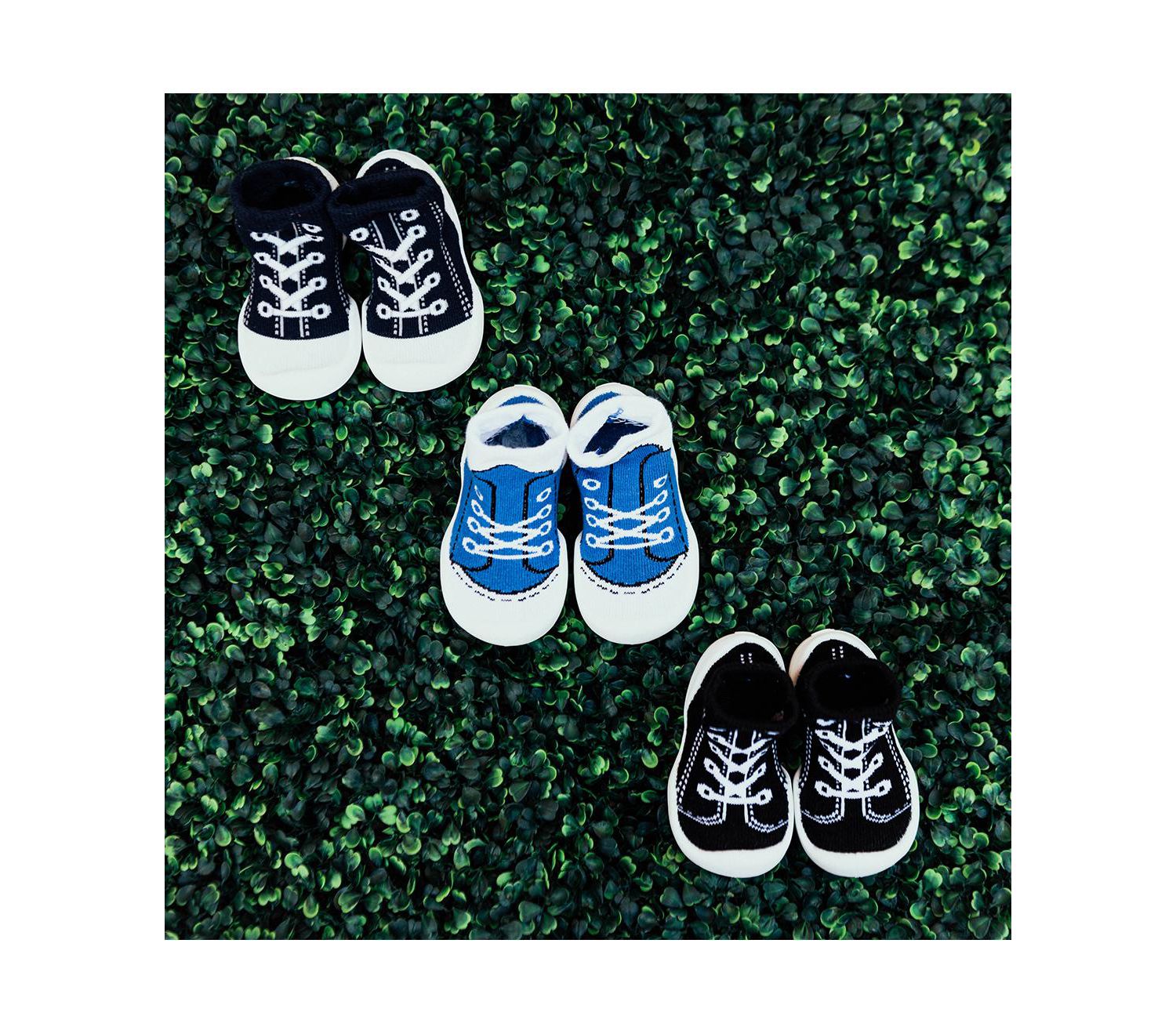 Infant Girl Boy First Walk Sock Shoes Sneakers - Navy