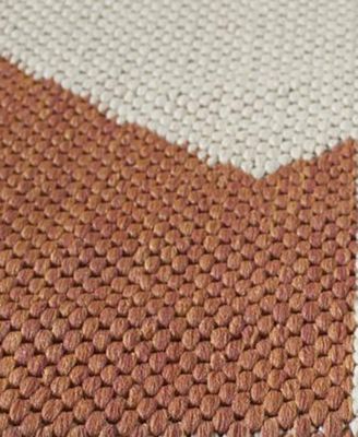 Courtyard CY6244 Terracotta and Beige 8' x 11' Outdoor Area Rug