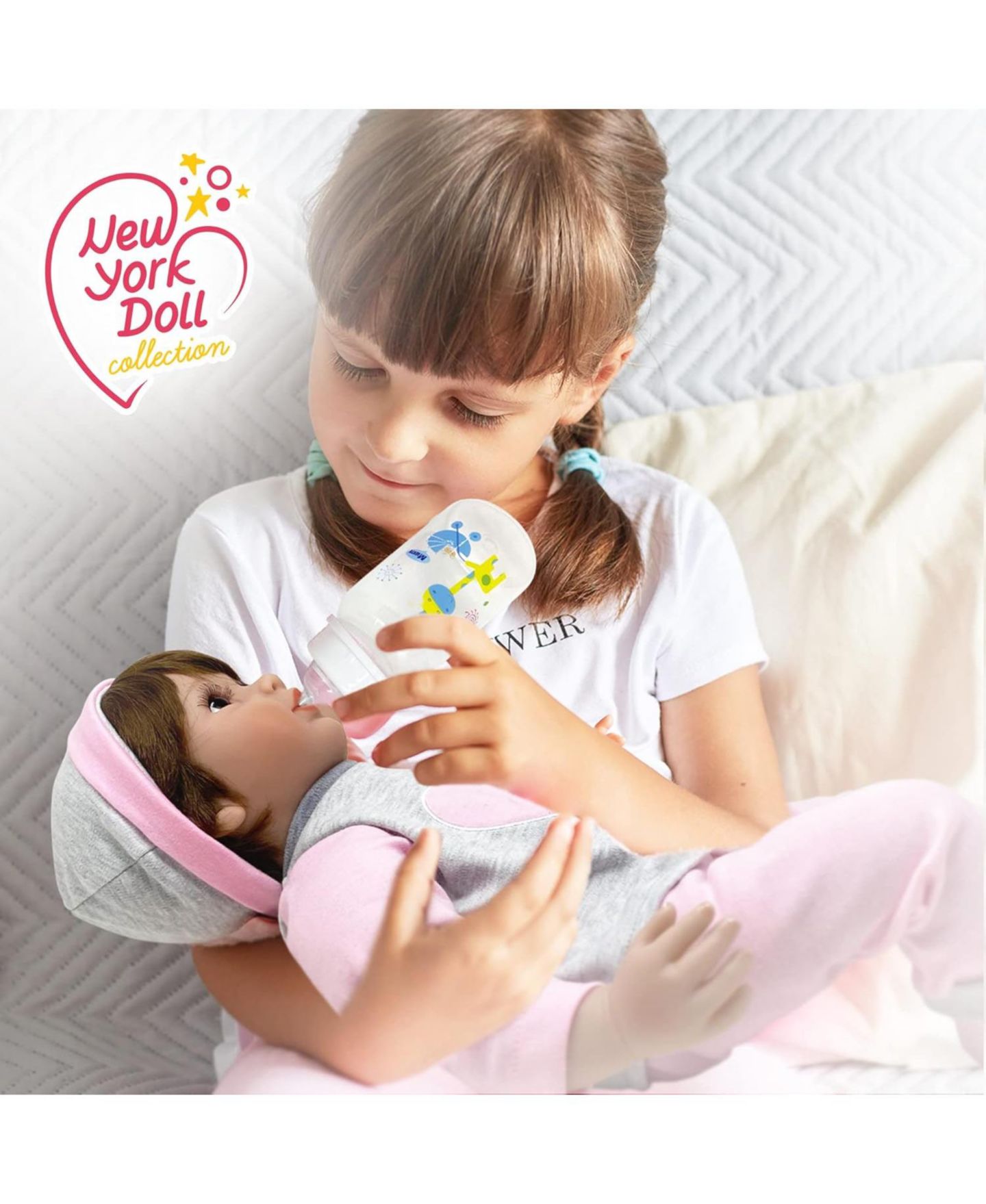 Детская кукла The New York Doll Collection 22 inch Realistic Looking Baby Doll, цвет: Розовый — фото 7