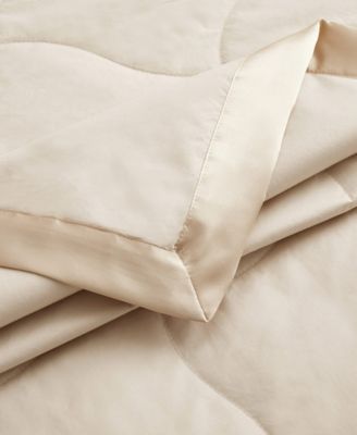 Oversized Lightweight Satin Trim Feather and Down Blanket, King