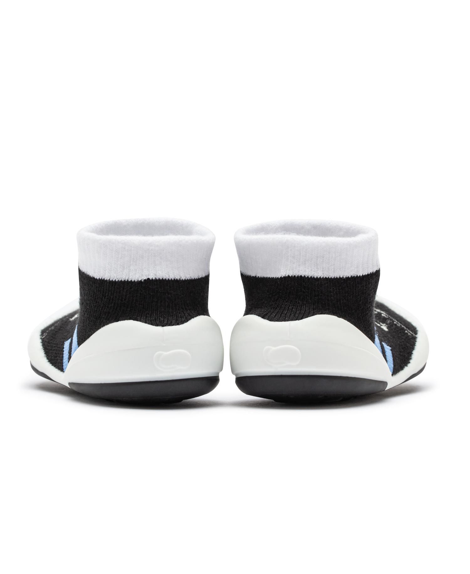 Infant Girl Boy First Walk Sock Shoes Runner - Black