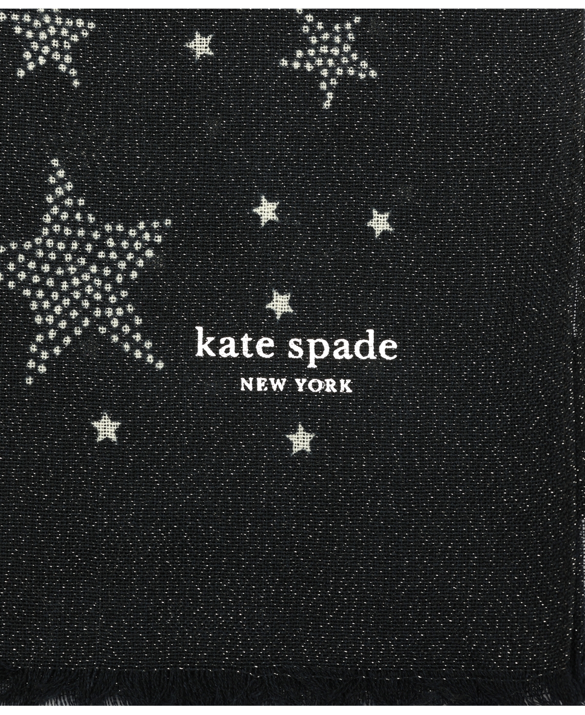 Shop Kate Spade Women's Starlight Sparkle Wool Oblong Scarf In Blazer Blue