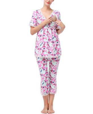Maternity Koi Nursing Pajama Set
