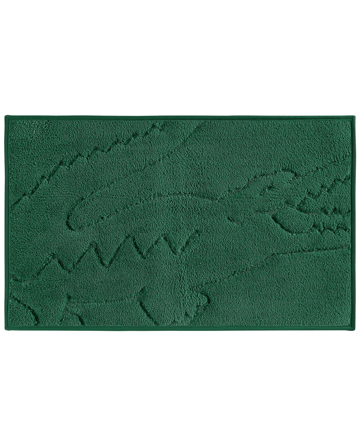 Lacoste Home Heritage Anti-microbial Bath Rug, 20" X 32" In Croc Green