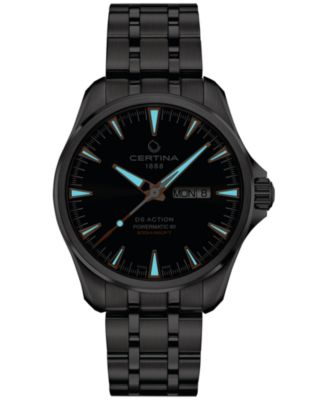 Men's Swiss Automatic DS Action Day-Date Powermatic 80 Stainless Steel Bracelet Watch 41mm