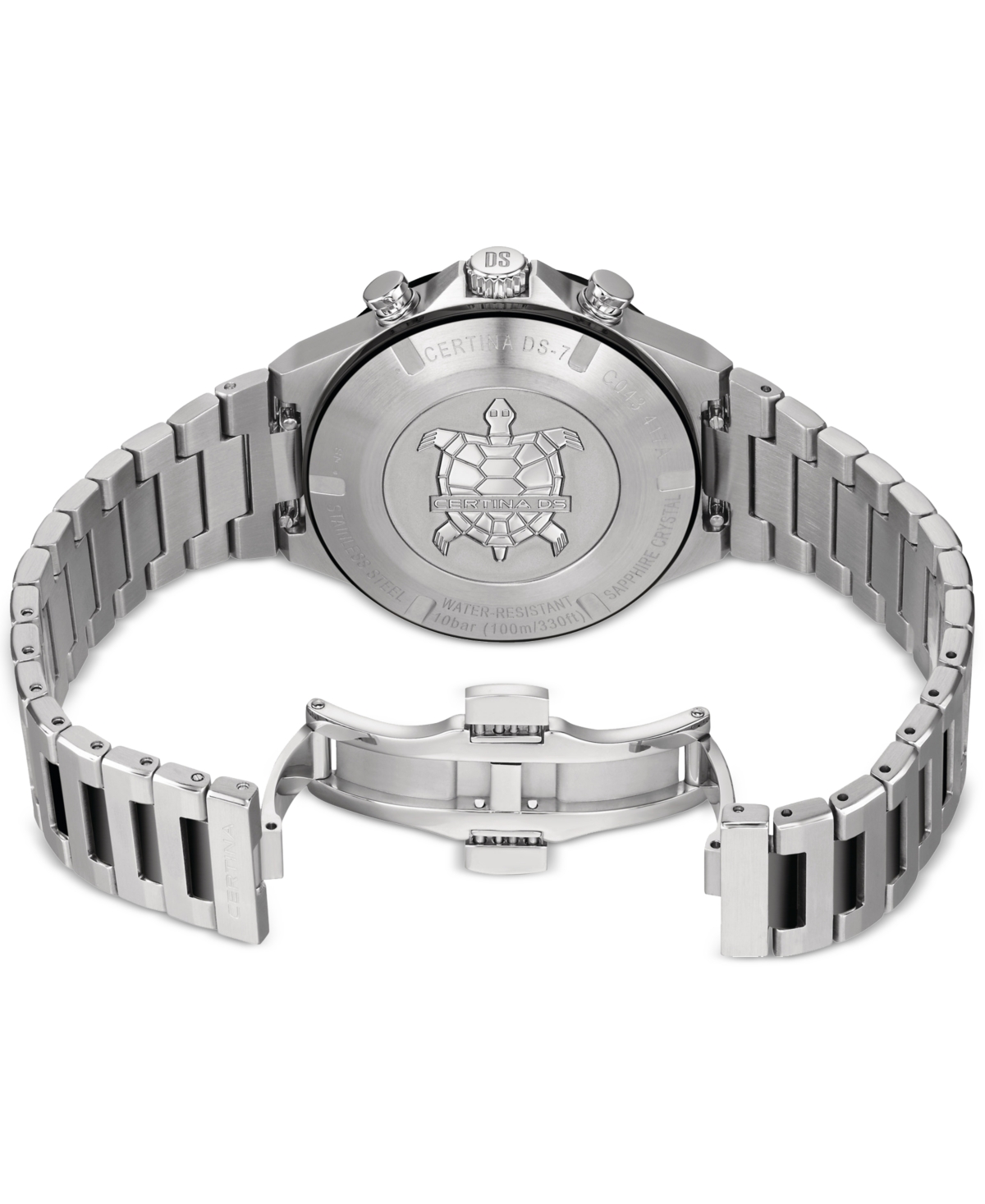Men's Swiss Chronograph Ds-7 Stainless Steel Bracelet Watch 41mm