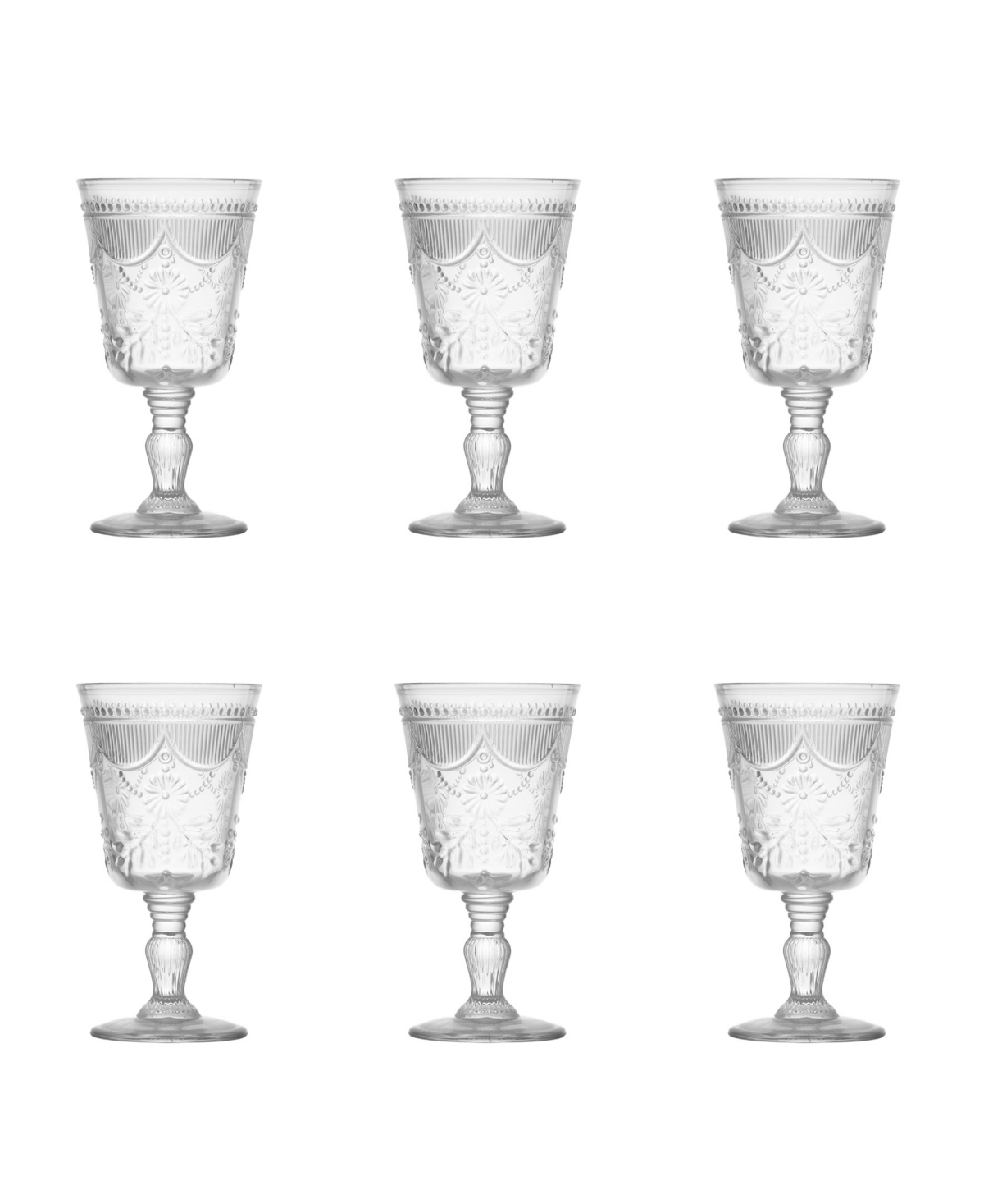 Fortessa Debutante 6-piece Goblet Set In Clear