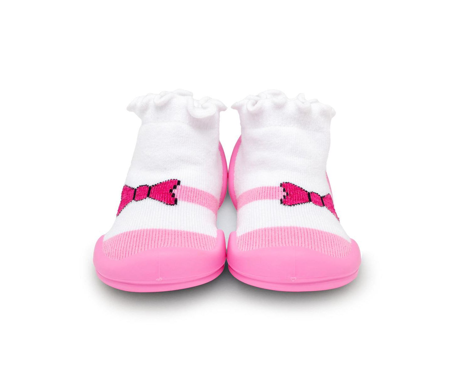 Обувь Komuello Breathable Washable Non-Slip Sock Shoes Mary Jane Bow для девочек-малышей — фото 4