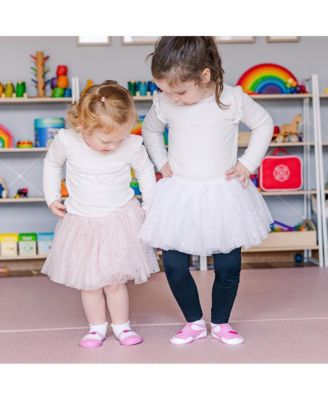 Infant Girl Breathable Washable Non-Slip Sock Shoes T-Strap Heart