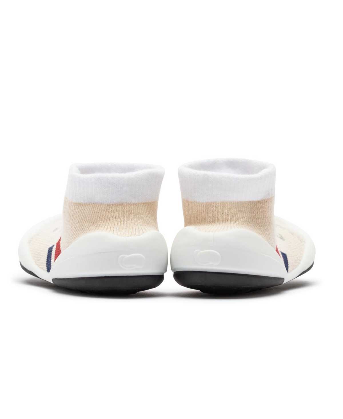 Komuello Infant Girl Boy Breathable Washable Non-Slip Sock Shoes Runner - Light Beige