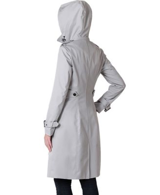 Women's Emma Water Resistant Hooded Trench Coat