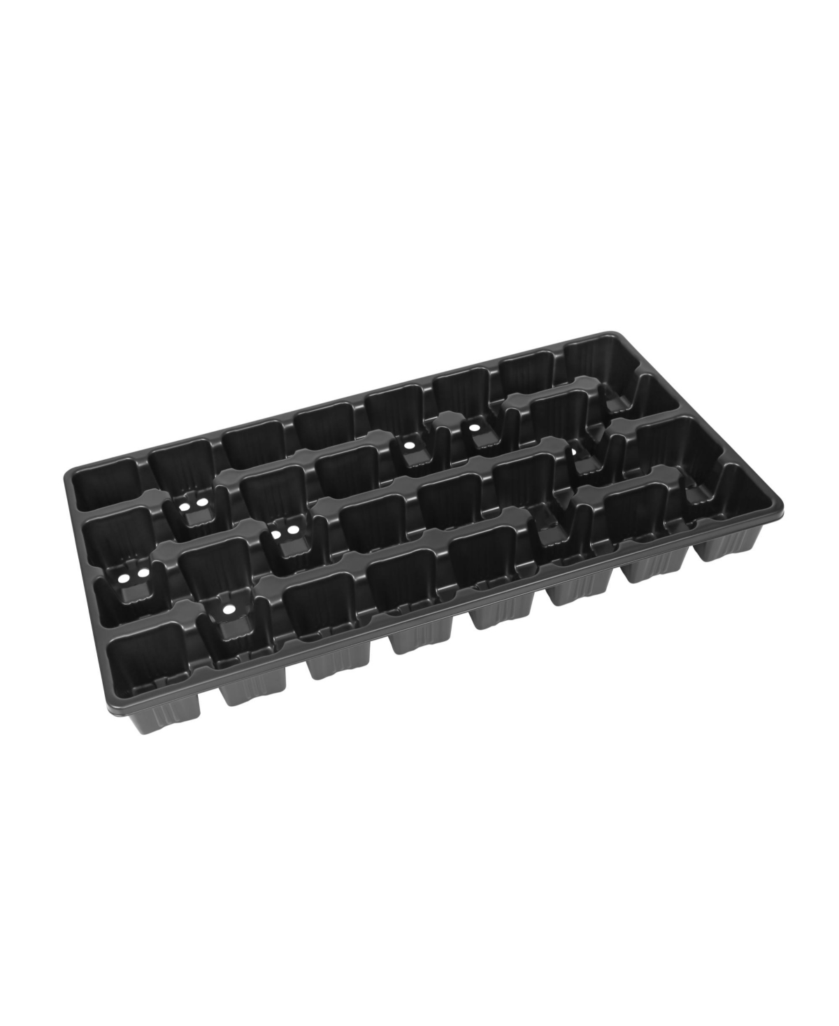 22 x 10.5in Heavy Duty 32 Cell Carrying Tray, Black - Black