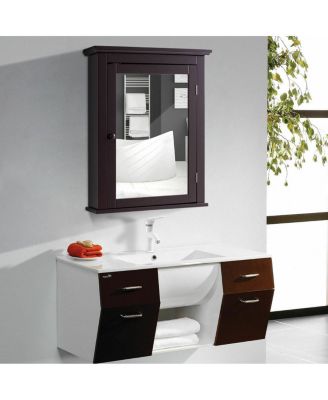 Bathroom Wall Mounted Storage Mirror Medicine Cabinet
