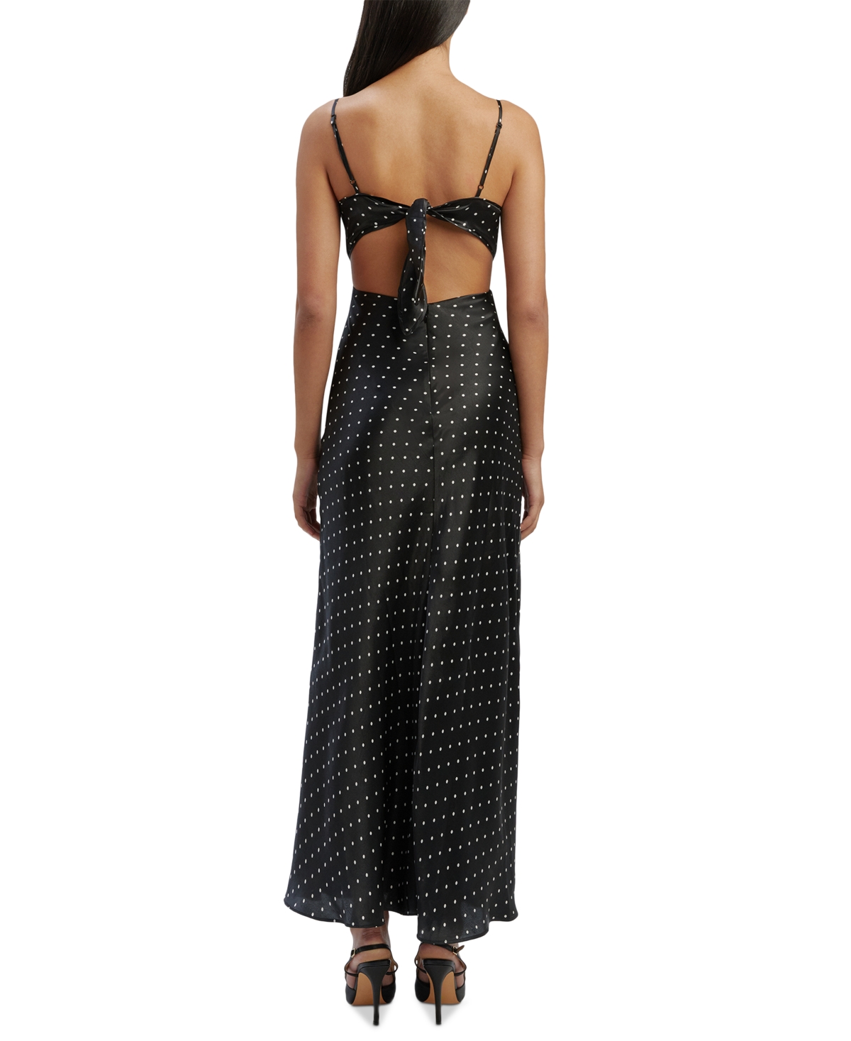 Shop Bardot Women's Karlotta Slip Maxi Dress In Blackspot