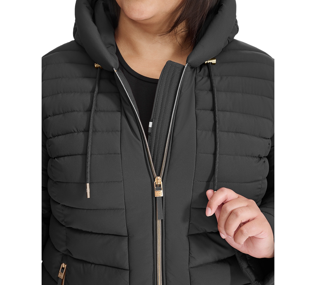 Tommy Hilfiger Plus Size Hooded Packable Puffer Coat, Created for Macy's