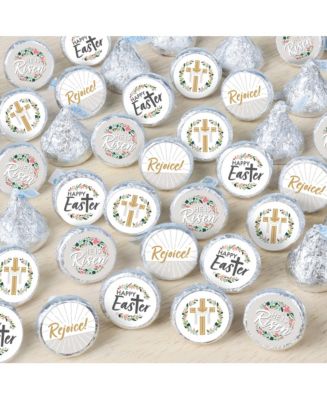 Big Dot of Happiness Religious Easter Small Round Candy Stickers ...