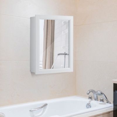 Wall Mounted Adjustable Medicine Storage Mirror Cabinet