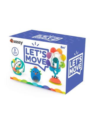 Sassy Let's Move baby gift box - 3 piece set, 8+ Months