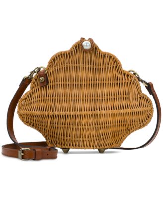 Patricia Nash Cala Luna Clam Small Rattan Crossbody Bag - Macy's Patricia Nash Cala Luna Clam Small Rattan Crossbody Bag - Macy's