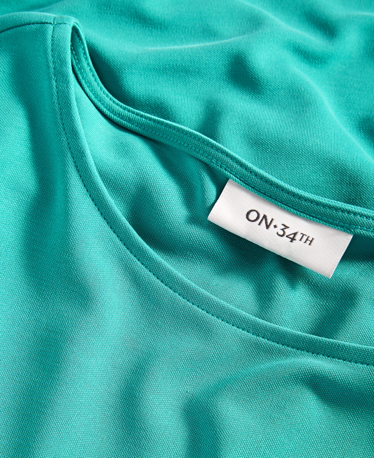 On 34th Women's Knit Side-Tie T-Shirt, Created for Macy's