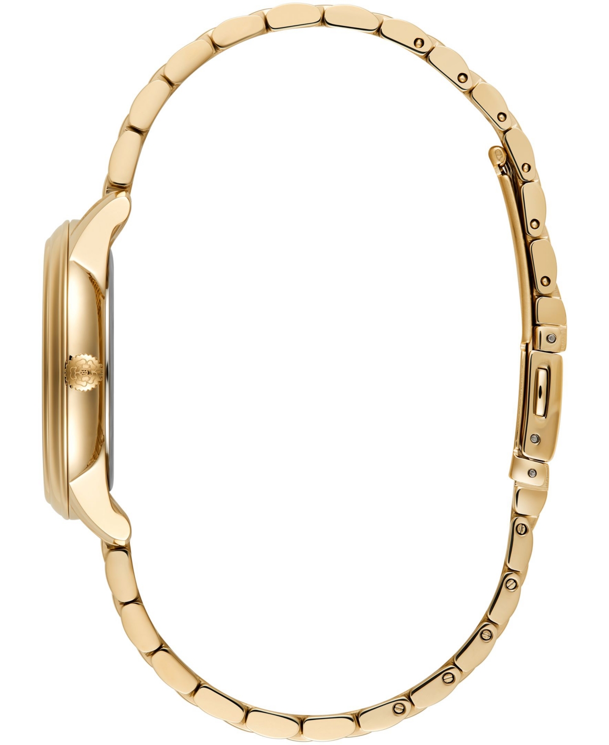 Shop Olivia Burton Women's Classic Swirl Gold-tone Stainless Steel Watch 32mm In Green