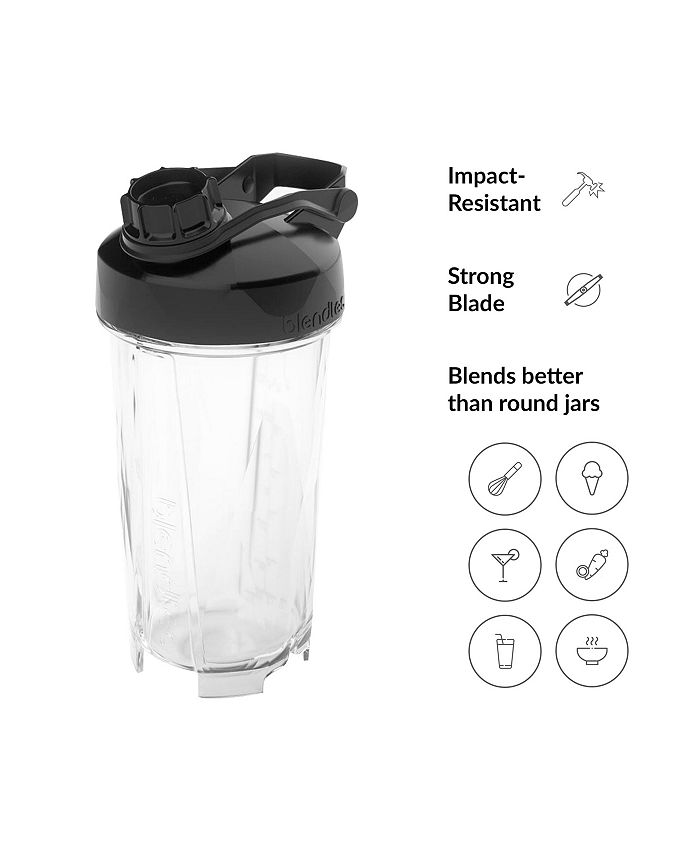 Blendtec GO Bottle, Reusable Single Serve Blender Cup, Includes Travel