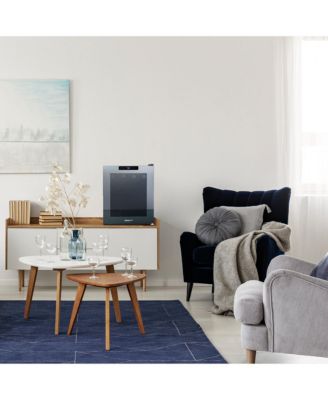 Shadow Series Wine Cooler Refrigerator 16 Bottle, Freestanding Mirrored Wine Fridge with Double-Layer Tempered Glass Door & Compressor Cooling for Reds, Whites, and Sparkling Wine, 39f-65f Digital Temperature Control