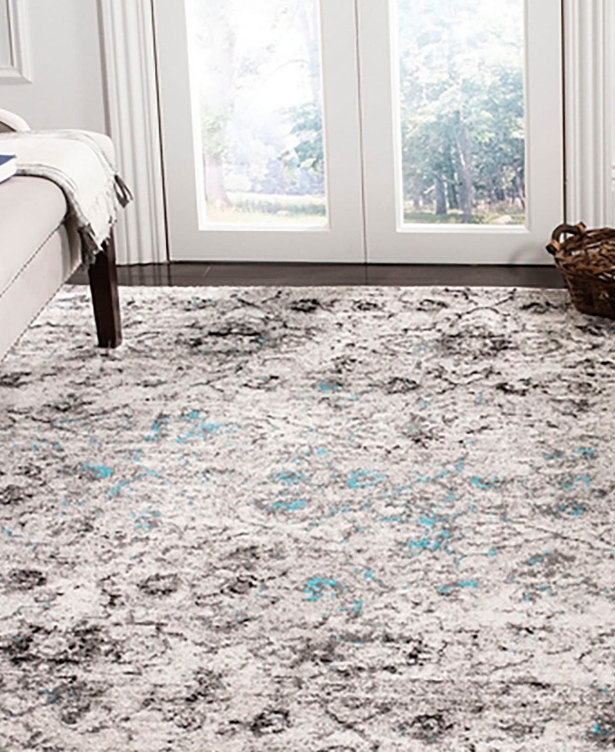 Safavieh Adirondack 135and Black x Area Rug - Gray