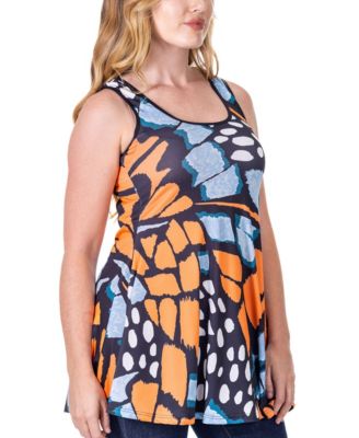 Casual Print Scoop Neck Tank Top