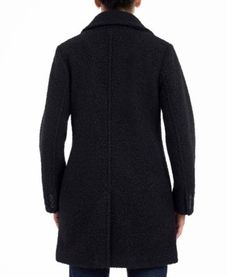 Women's Double-Breasted Boucl&eacute; Coat, Created for Macy's