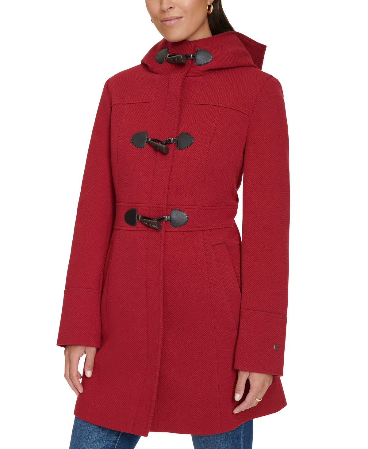 Tommy Hilfiger Women's Hooded Toggle Walker Coat, Created for Macy's