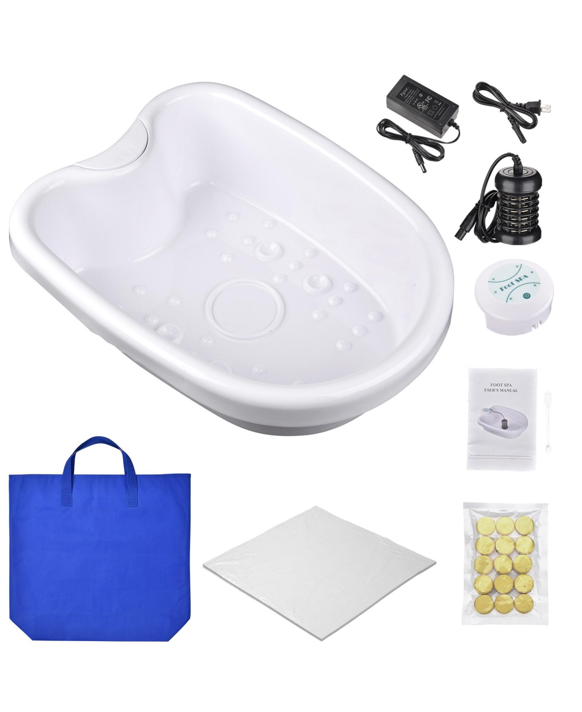 25W Personal Foot Bath Spa Massager Machine w/ Tub Health Care Ionic Detox Home Salon - Open Miscellaneous