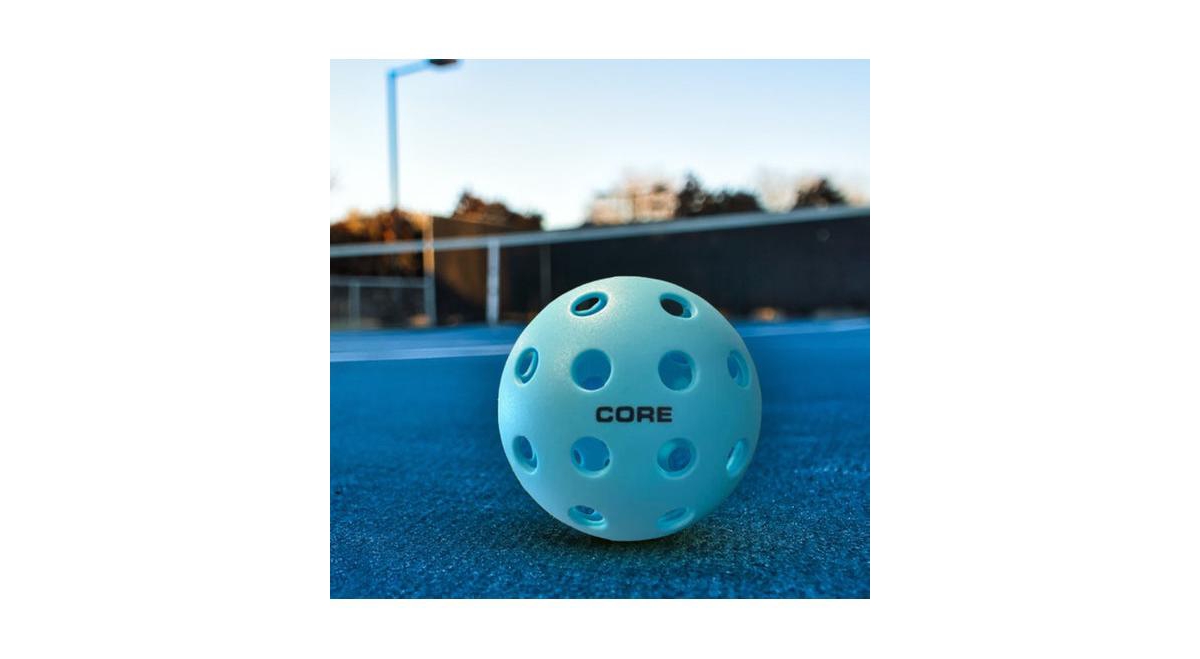 Core Pickleball Vibrant Blue Pickleball for All Outdoor 40 Hole