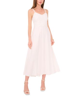 Vince Camuto Women's Lace Bodice V-Neck Maxi Dress - Macy's