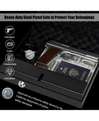 Quick-Access Firearm Safety Device with Keypad and Key