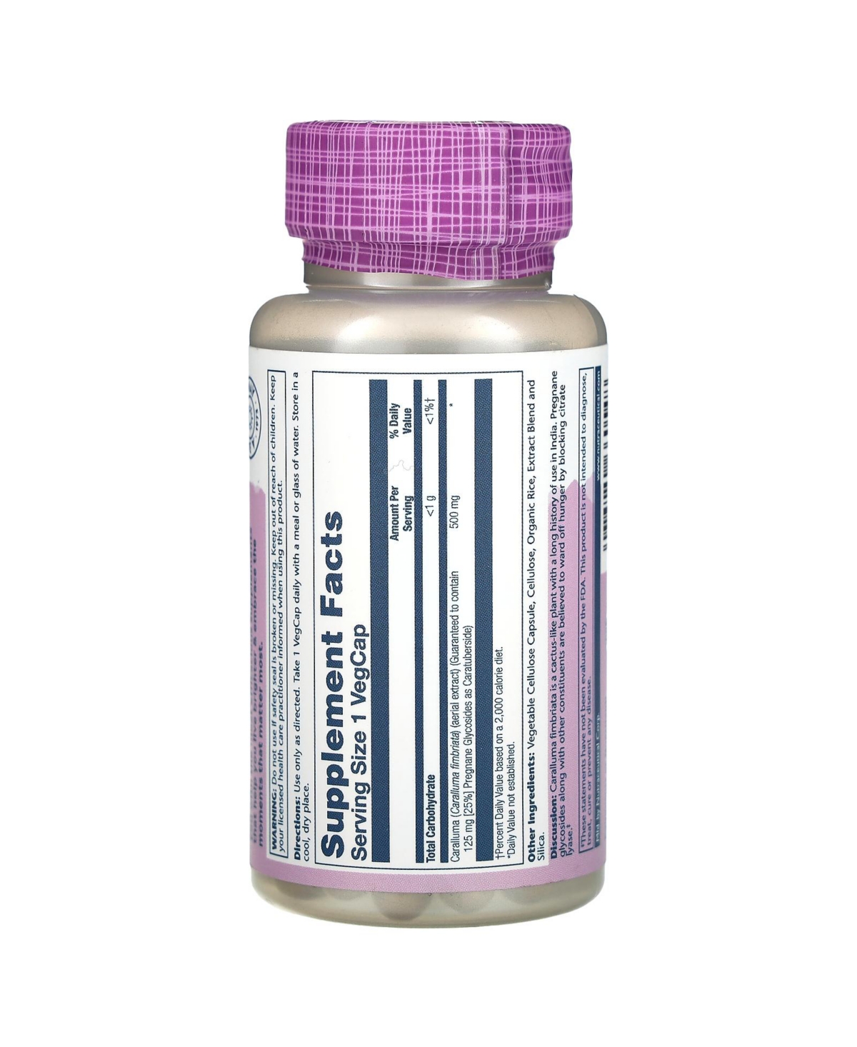 Solaray Cataluna Aerial Extract 500 mg VCapsules, - Assorted Pre-pack (See Table 9