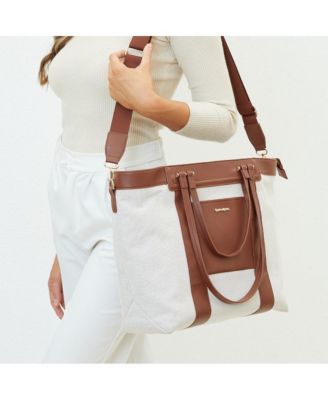 Large Canvas Diaper Tote Bag