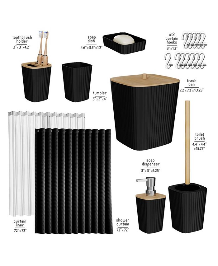 Clara Clark 20 Piece Complete Bathroom & Vanity Accessories Set - Macy's