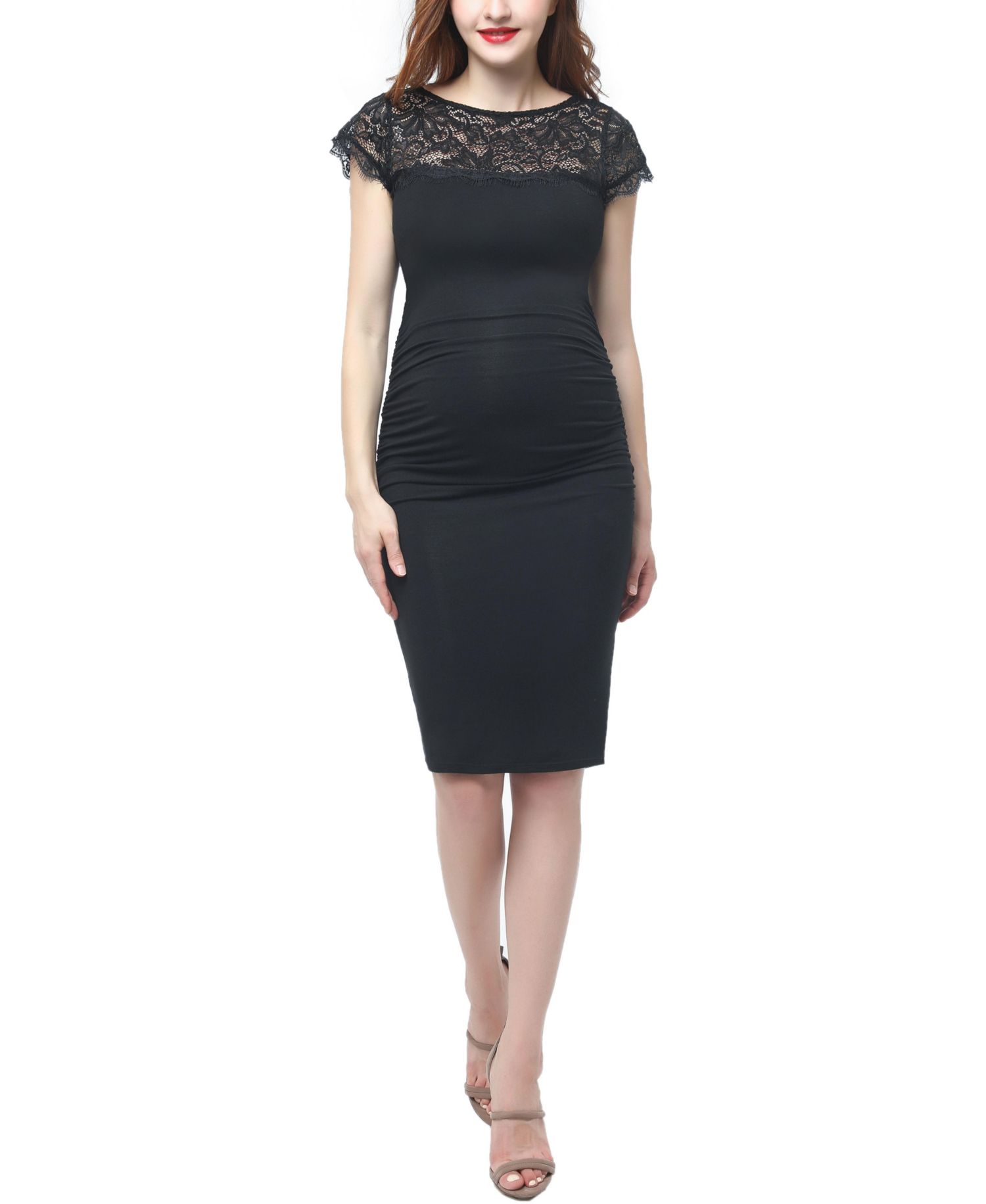 Women's Lace Trim Bodycon Dress