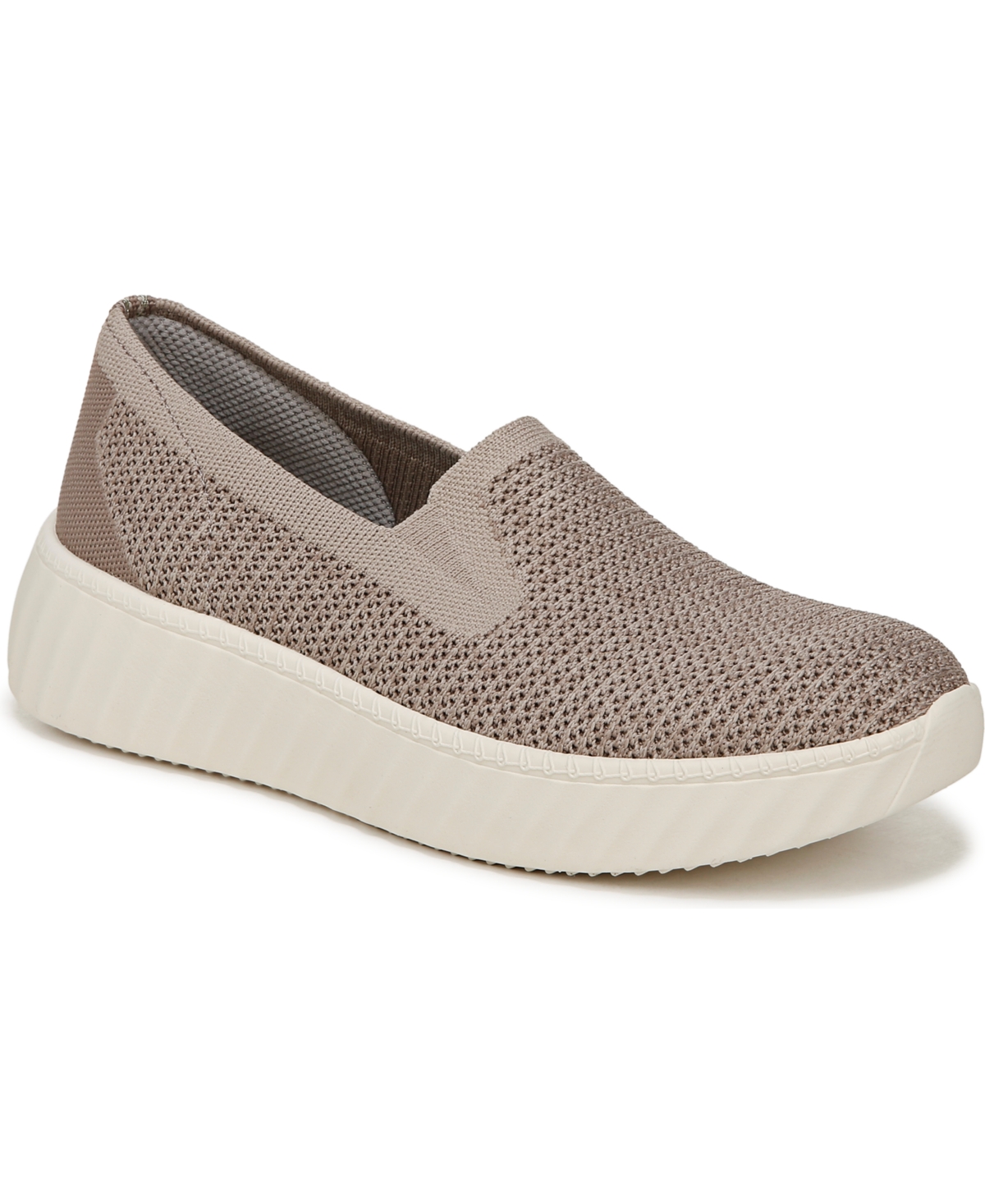 Wednesday Washable Slip Ons - Simply Taupe Heathered Knit Fabric